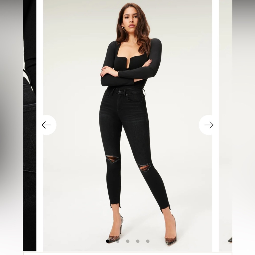 Good American Black Skinny Jeans